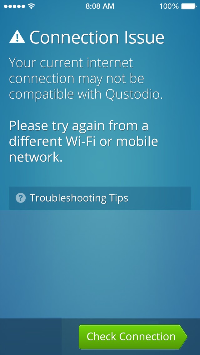 qustodio not working on iphone