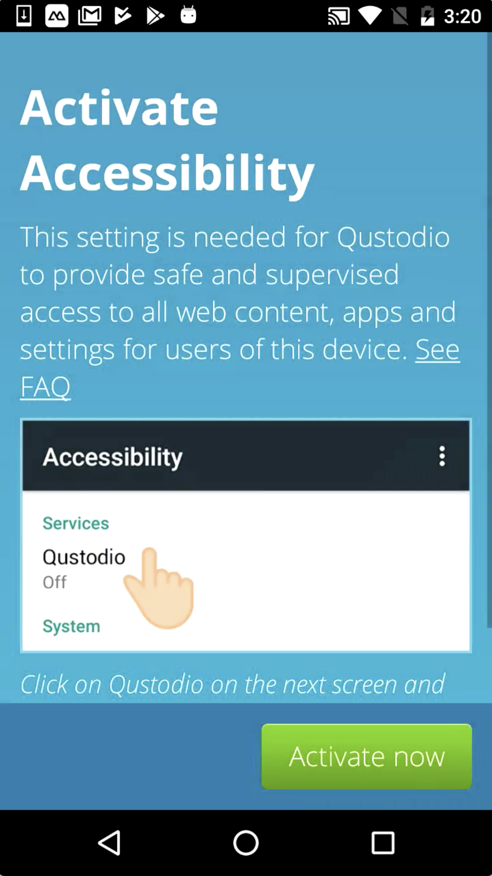 uninstall qustodio android