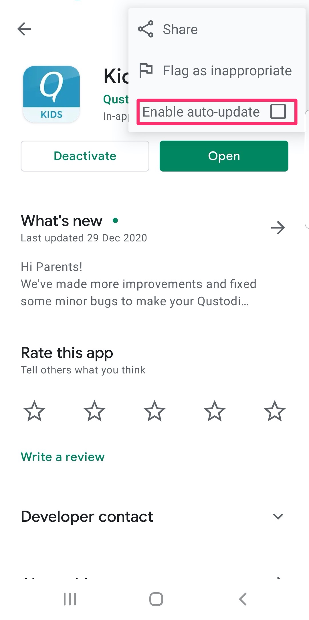 uninstall qustodio android